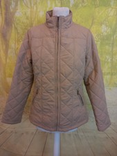 Tulchan Beige Brown Quilted 100% Polyester Jacket. Uk Women's Size Small