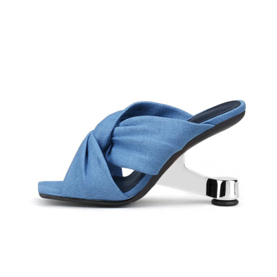 Summer Women Sandals High Heels Shaped Heels Open Toe Pumps Slippers Party  Shoes | eBay