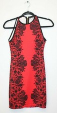 B. Darlin Bodycon Dress Women's Size 5/6 Red/Black