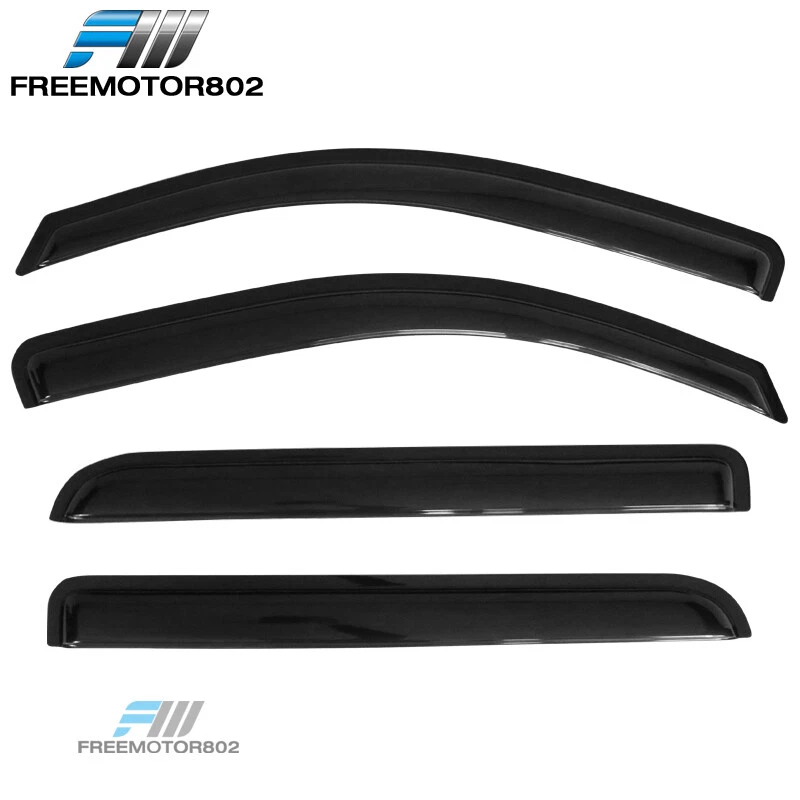 Подходит для Chevy Silverado GMC Sierra 14–19 годов выпуска козырьки для окон с двойной кабиной дефлектор дождя - Изображение 2 из 4