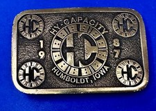 HY-Capacity 1987 Humboldt Iowa Agricultural Heavy Duty Tractor Parts Belt Buckle