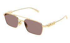 Gucci GG1804S 003 Gold Sunglasses Unisex New Authentic