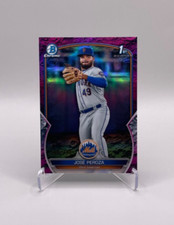 2023 Bowman Chrome Jose Peroza Purple Pattern 1st Prospect /199 #BCP-149 Mets