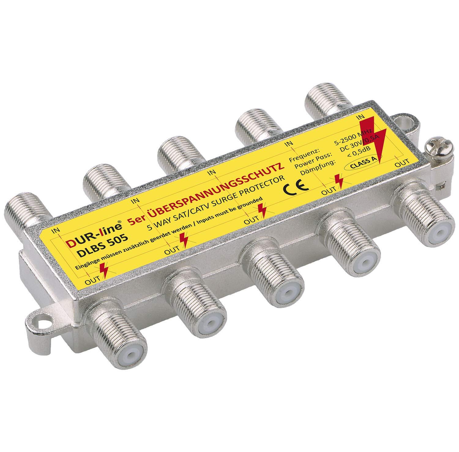 Thumbnail - Dur-line 5 Fach Sat-überspannungsschutz - Blitzschutz -5 X