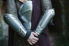 Armour Steel Bracers Warrior SCA Medieval Knight Bracers Knight LARP Cosplay Gif