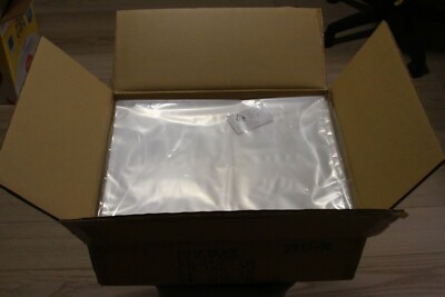 Clear Poly Bags  1 pkg (100pcs) size 13'' X 16''  - 2 mil Flat Open Top  LDPE