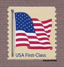 Scott #4131 American Flag 41c (Water Activated Coil Single) 2007 Mint NH