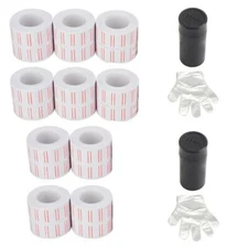 20 Rolls 600/Roll White Red Line Price Gun Paper Tag Labels Free Ink for MX 5500