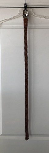 The Limited - Brown Leather Woven Belt - Adjustable to Any Size - Women's Sz Med - Bild 11 von 11