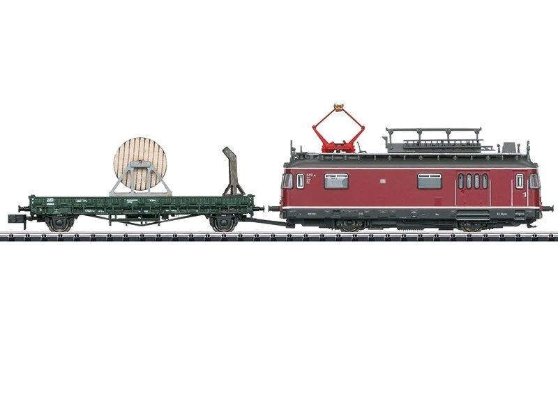 Minitrix 16992 Échelle N Électromotrice TVT 6251 Avec Chariot Plat Entretien - Photo 1/1