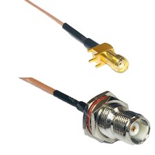 RG178 SMA Female PCB to TNC FEMALE BULKHEAD Coax RF Cable USA-Ship