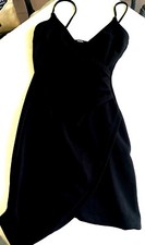 Unbranded Women's Black Sexy Front Side High Split Dress Size S
