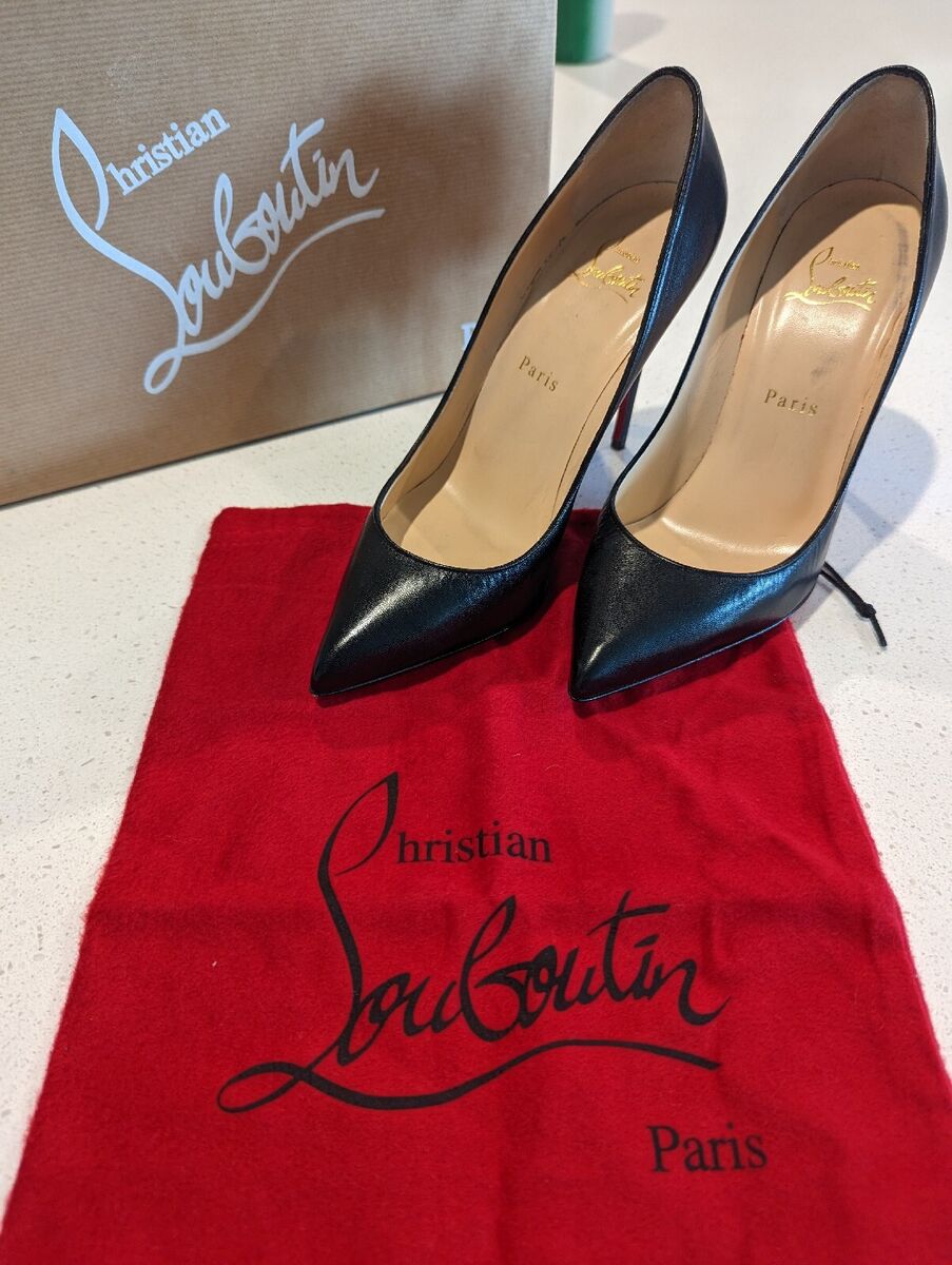 Christian Louboutin Size 38 Pigalle Follies Black, EUC Christian Louboutin Size 38 Pigalle Follies Black, EUC