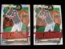 2021 Donruss Optic RONALD ACUNA JR. Unleashed #UNL3 HOLO SILVER PRIZM Braves SP