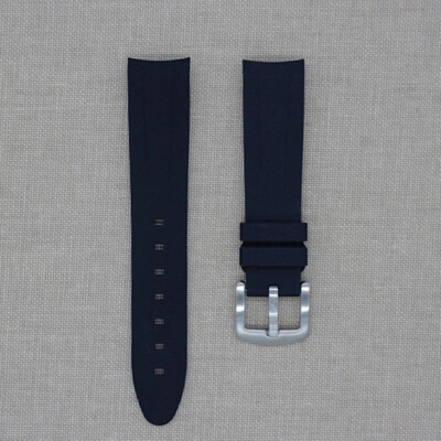 Tempomat 21mm Schwarz Gummiband Für Rolex Oyster Perpetual 41mm, Datejust 41mm