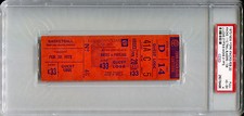 February 20 1973 New York Knicks NBA Champs Season / Blazers Full Ticket PSA 4