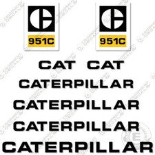 Fits Caterpillar 951C Decal Kit Dozer Equipment Decals 1970's - 3M VINYL!