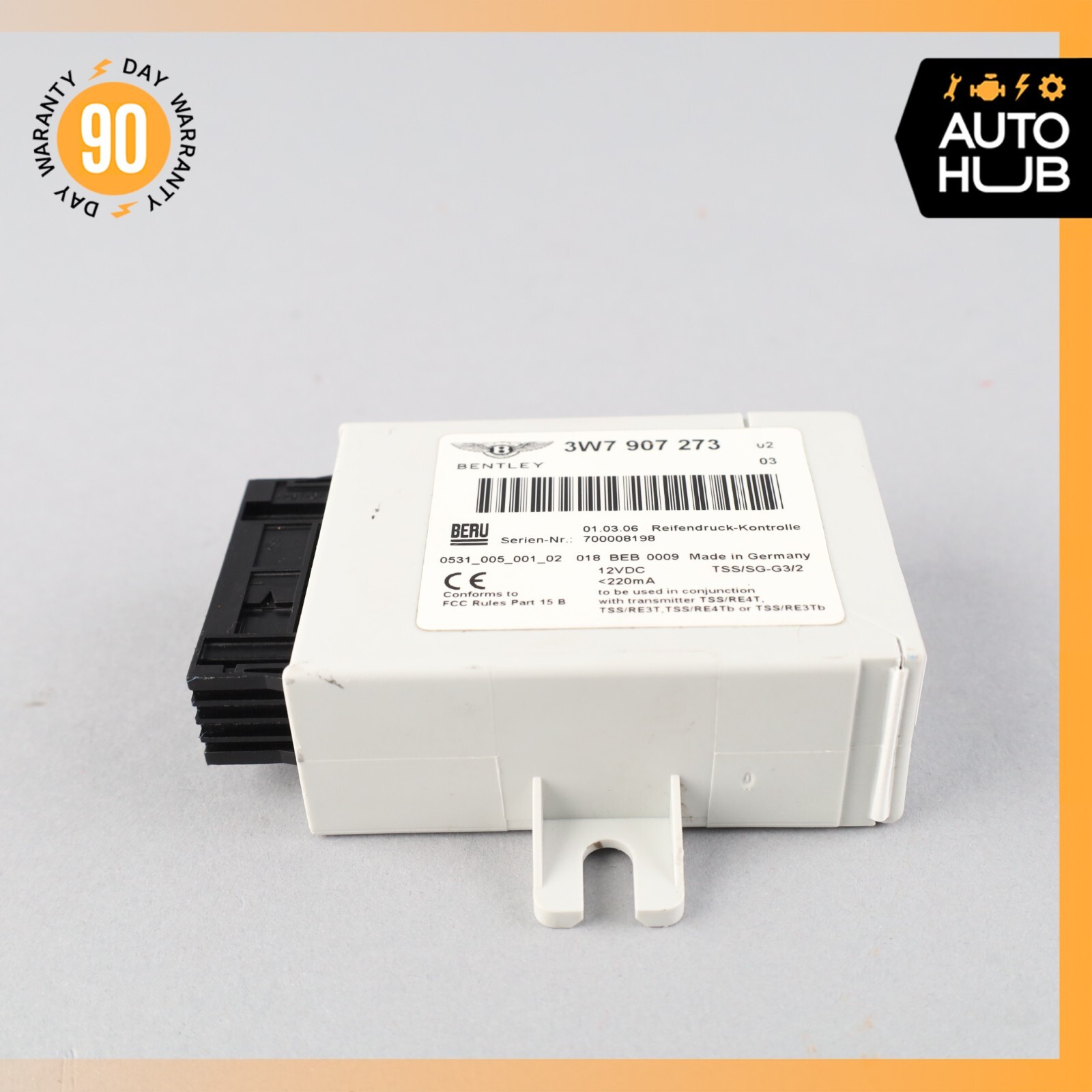 Bentley Continental Flying Spur Tire Pressure Monitoring System TPMS Module OEM