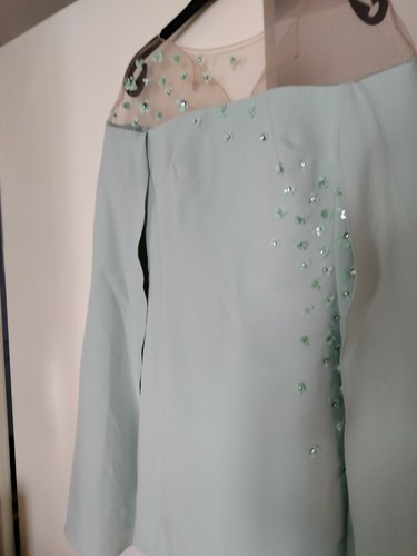 Carla Ruiz Cape Kleid für besondere Anlässe Größe 38 zur Hochzeit getragen. - Bild 4 von 12