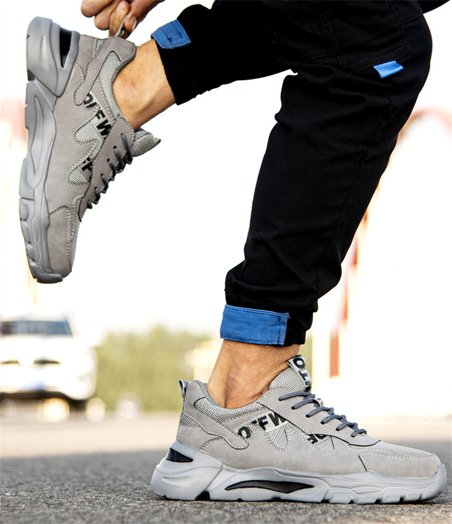 Scarpe Antinfortunistiche Uomo Leggere Cappuccio Acciaio S3 Sport Sneaker G38-46 foto 4