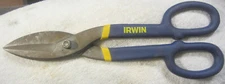 12" ad Irwin Tinner tin snips,metal cutter tool VTG tool