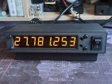 CB Radio in-line 8 Digit Frequency Counter Yellow Display with Stand v2y