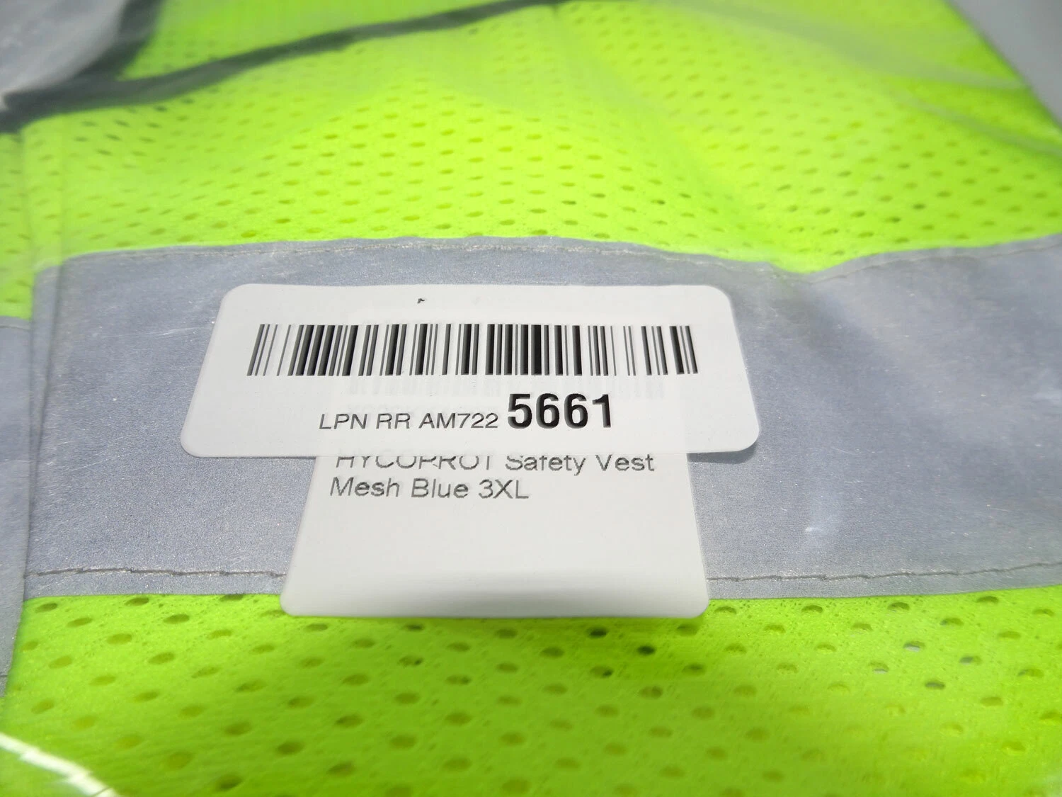 HYCOPROT High Safety Reflective Vest with Pockets & Zipper, (XXXL yellow) - product detail image 3
