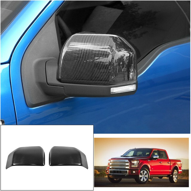 2pcs ABS Carbon fiber look Rear view mirror cover Trim For 20162020