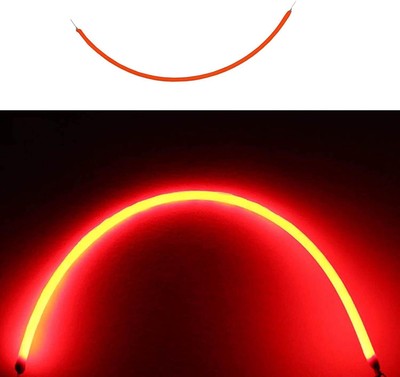 DC3V 2200K 300mm Flexible Filament LED Edison Bulb Bead Red 