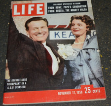 Nelson Rockefeller November 17th 1958 Life Magazine Print Ads Pope Russia