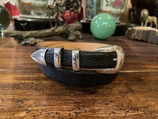 Chacon James Reid Style Sterling Silver Belt Buckle 37-39-1.25-1     