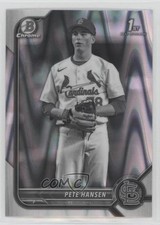2022 Bowman Draft Chrome Black & White RayWave Refractor Pete Hansen 16in