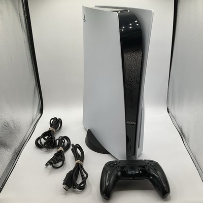 Sony PS5 Playstation 5 Disc Edition 825 GB CFI-1215A With Stand Controller Cords