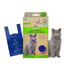 Greenbone Biobase Cat Litter Bags Lavendar 100 Count Pack of 1 ,