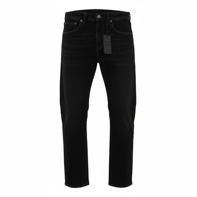 R13 Jungen Gerade Damen Jeans 26 Schwarze Samt Flock Cropped Knöchellang Dunkel