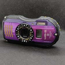 Pentax WG-3 GPS 16MP Waterproof Digital Camera 4x Zoom with Batteries Charger