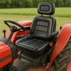 Universal Forklift Tractor Excavator Seat With Headrest & Safety Belt & Armrest