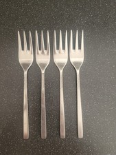 Viners Love Story Daisy Sheffileld Stainless Steel Cutlery Cake Fork x4 Set