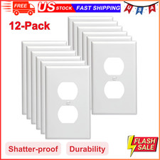 Outlet Covers Wall Plates - Electrical Outlet Covers 12-Pack Standard Size Plate