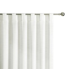 Herringbone Stripe Farmhouse Curtain from Plastic Bottle Recycle 54W" x 63L" ...