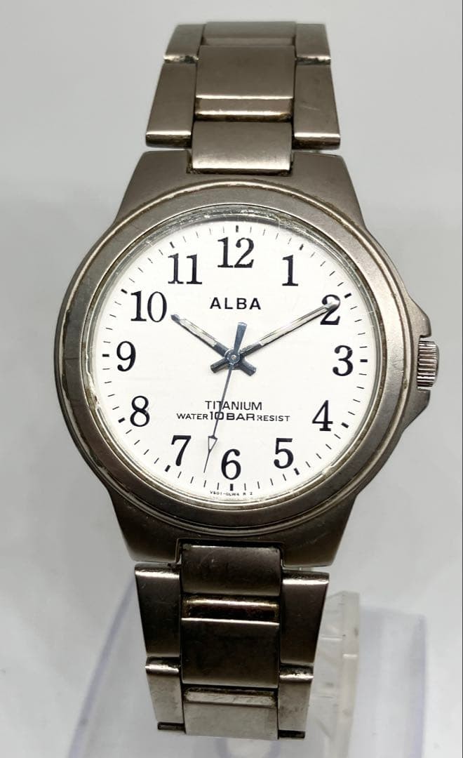 Seiko Alba Titanium Watch V501-0DN0 Classic Dress From Japan View 3