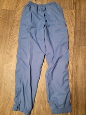 Vintage 90s Nike Full Zip Side Navy Swishy Track Pants Bella Hadid Size Medium