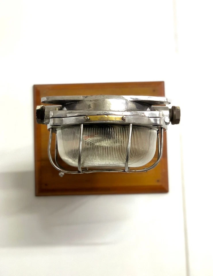 Классический русский промышленный алюминиевый винтажный настенный потолочный светильник с корабельным креплением - Изображение 3 из 4