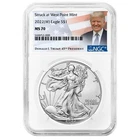 2022 (W) $1 American Silver Eagle NGC MS70 Trump Label