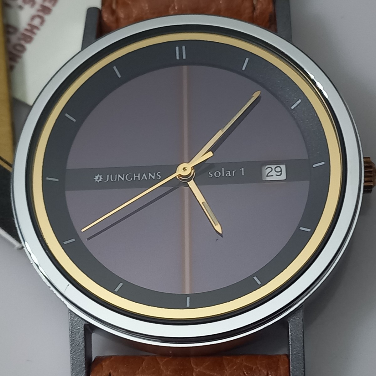 ELEGANT NOS 1990'S JUNGHANS SOLAR 1 REF: 24/1900 + INSTRUCTIONS