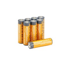 Amazon Basics 8-Pack AA Alkaline High-Performance 8 Count AA/LR6 , Orange