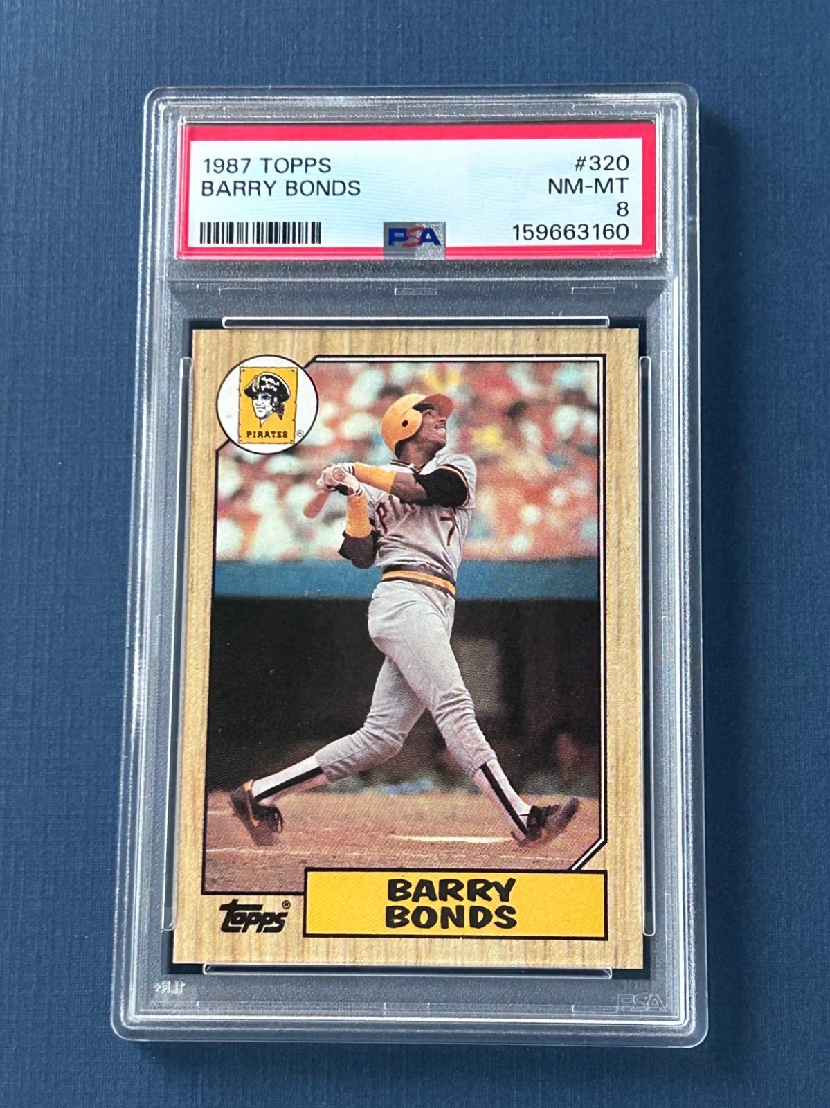 1987 Topps - Barry Bonds #320 Rookie (RC) PSA 8 - Pirates