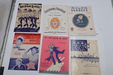 Vintage WWII Navy Sheet Music Lot Anchors Aweigh Bell Bottom Trousers