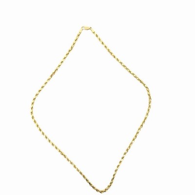 Ancona Jewelry 14K Diamond-Cut Rope Gold Chain 3.25mm 22 in Necklace