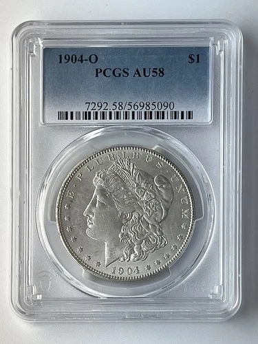1904-O Morgan Silver Dollar $1 PCGS AU58